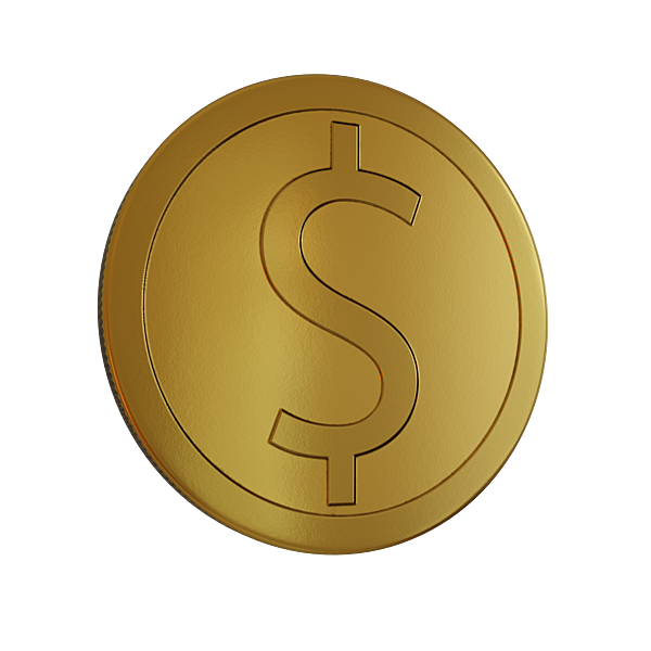 Gold Coin 3D Model