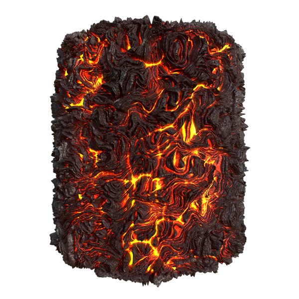 Volcanic Lava Flow Texture (Cylinder)