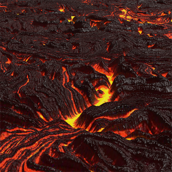 Volcanic Lava Flow Texture