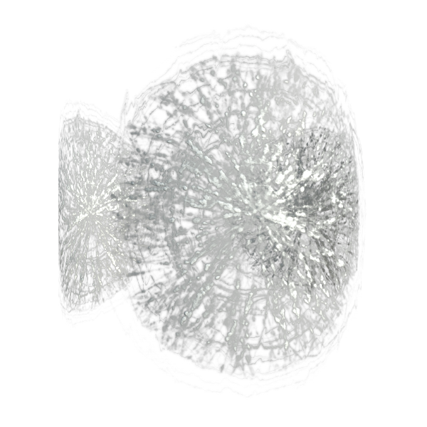 Broken Glass Texture with Cracks (Cylinder)