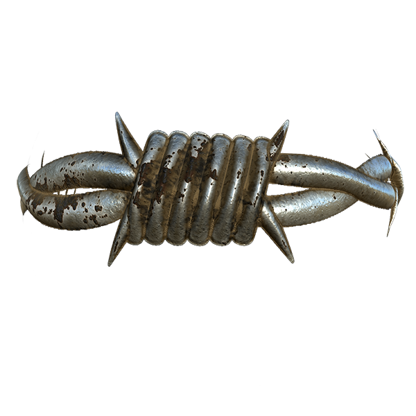 Rusty Barbed Wire Texture (Sphere)