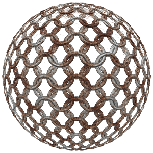 Rusty Round Iron Chainmail