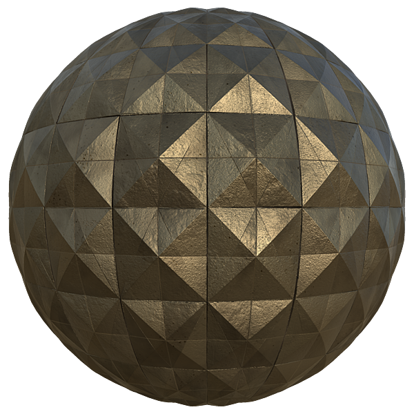 Golden Pyramid Wall Decoration