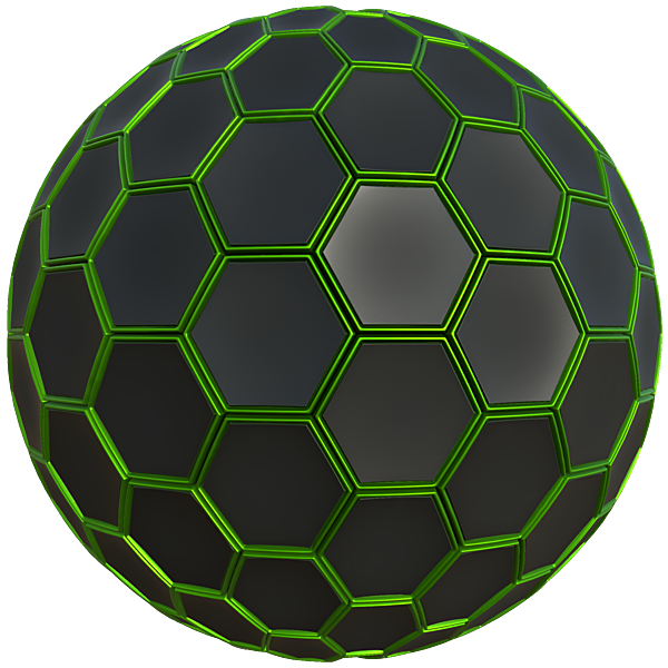 Hexagonal Metal Frames with Concave Rubber