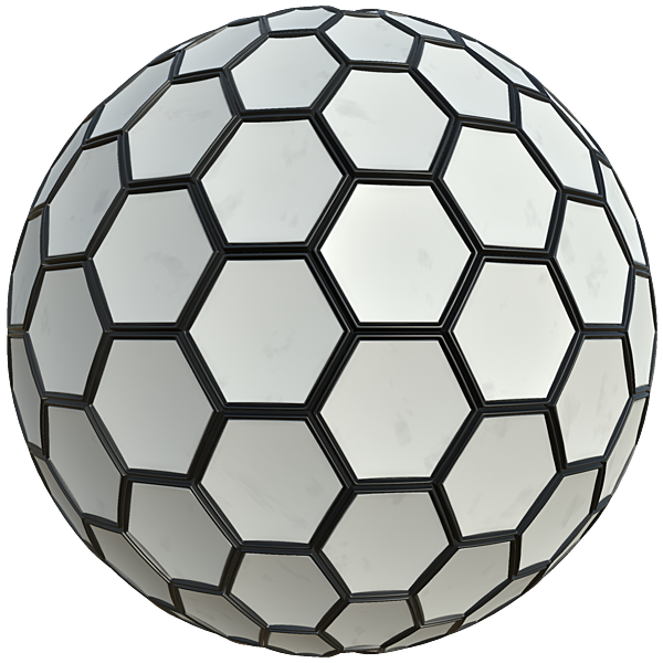 Hexagonal Metal Frames with Concave Rubber