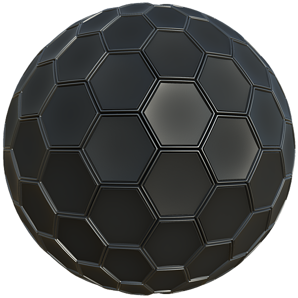 Hexagonal Metal Frames with Concave Rubber