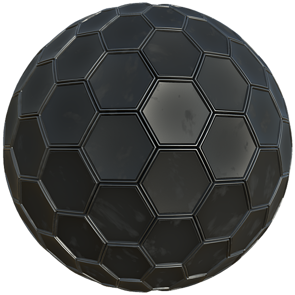 Hexagonal Metal Frames with Concave Rubber