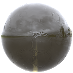 Rain Ripples Texture on Puddle