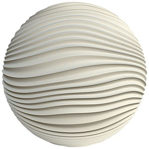 White Wavy Wall Decor Texture