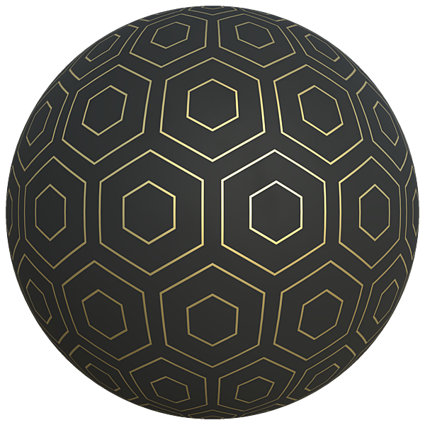 Golden Hexagon Wallpaper