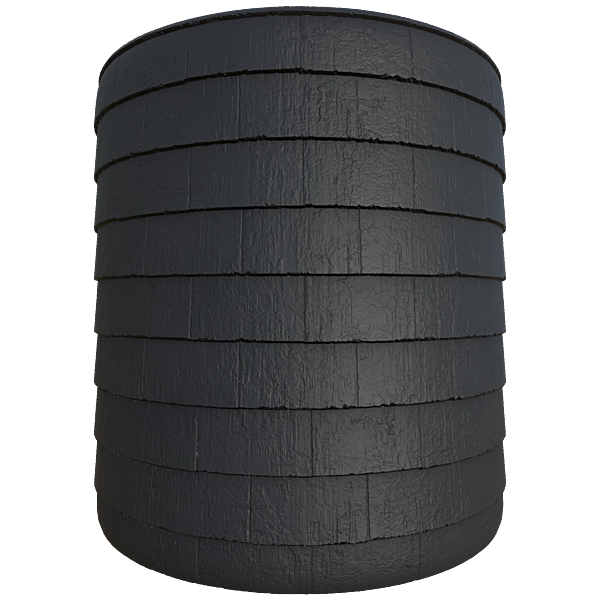 Composite Clay Roof Tile Texture (Cylinder)