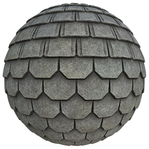 Square and Trapezium Asphalt Rooftop Texture