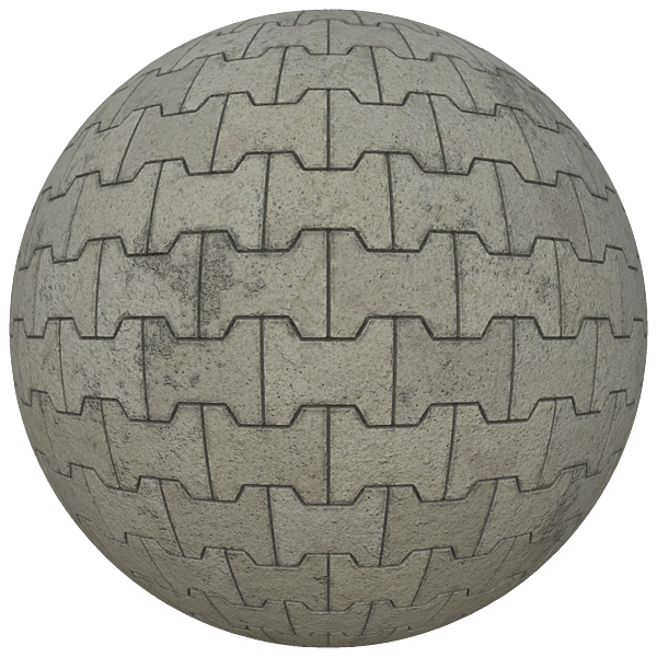 I Shape Interlocking Paver Blocks (Sphere)